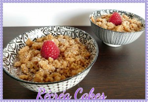 Crémeux au chocolat et crumble cannelle