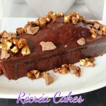 Cake 100% chocolat , glaçage Gianduja