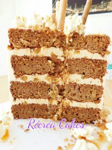 l'intérieur du gâteau